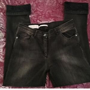 From Italy Lace embellished jeans